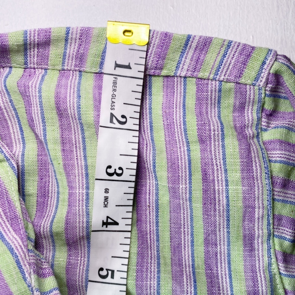 Unbranded Striped Green and Purple Long Mini Dress - Picture 12 of 14
